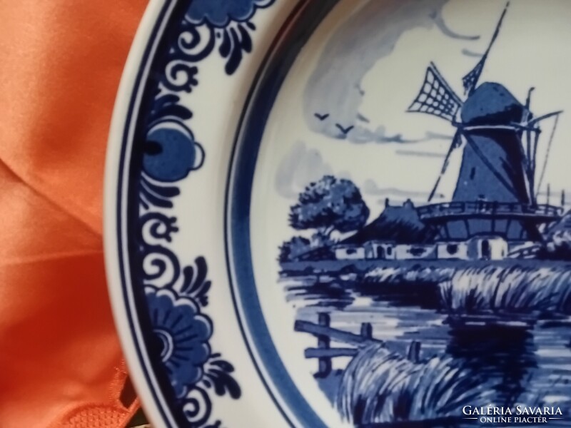 Holland  Delfts  , Heineken  porcelán  dísztányér