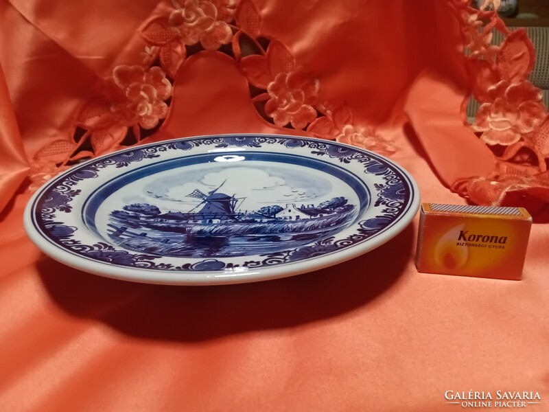 Holland  Delfts  , Heineken  porcelán  dísztányér