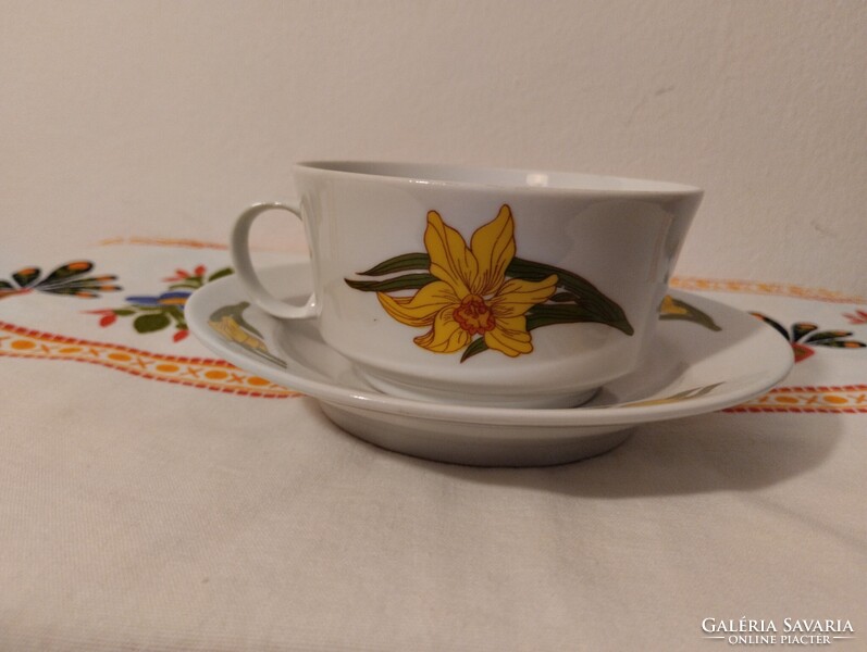 Alföldi nárcisz mintás porcelán teás csésze