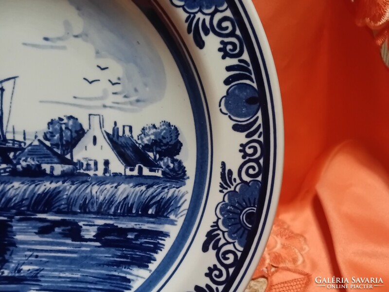Holland  Delfts  , Heineken  porcelán  dísztányér