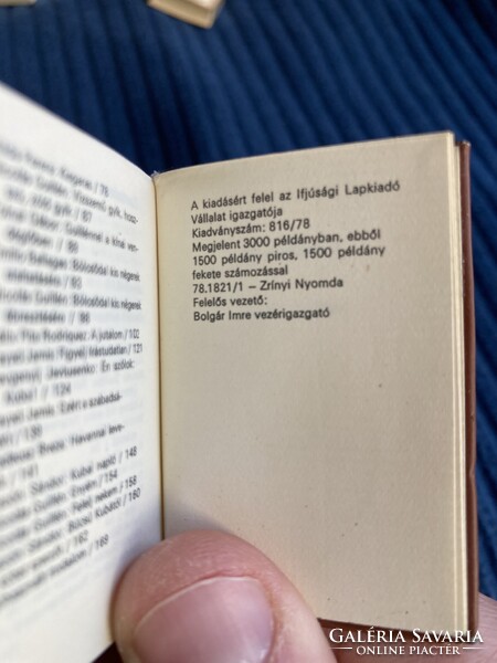 Kreol rumba - számozott minikönyv