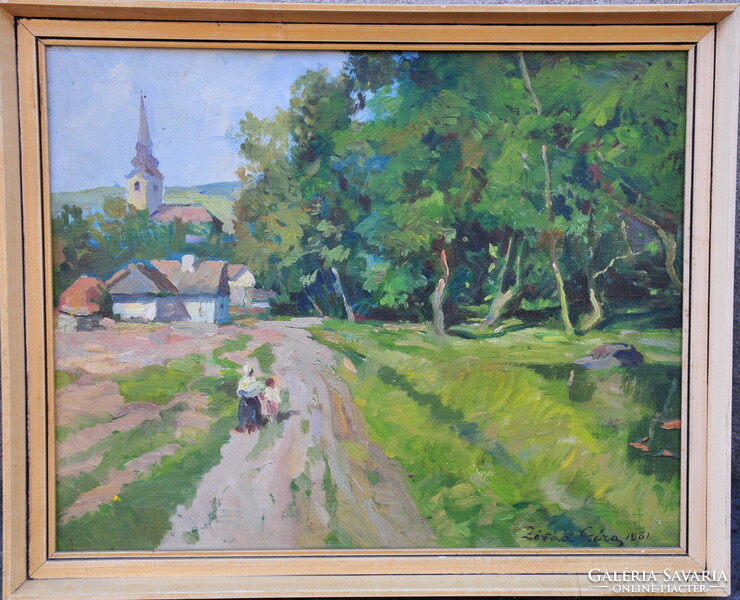 Zórád Géza (1890-1969): Falusi látkép