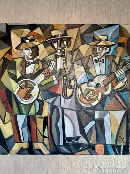 Elena Khmeleva olajfestmény 80cm x 80cm