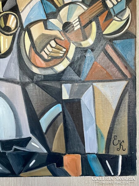 Elena Khmeleva olajfestmény 80cm x 80cm