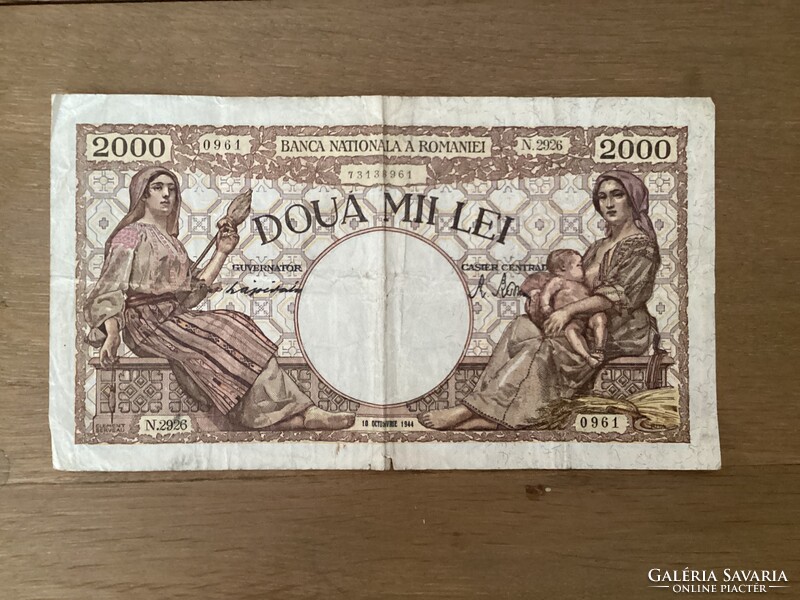2000 Lei 1944 Románia .