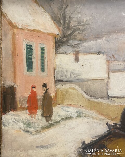 Balogh Ervin (1925-2020) 69x83 cm EREDETI olajfestménye
