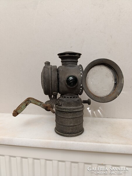 Antik bicikli lámpa Alte Fahrradlampe Bicycle Lamp karbid kerékpár gyűjtemény felújítandó 835 1568