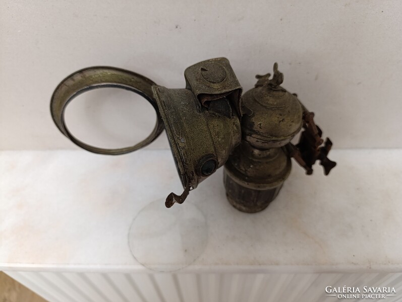 Antik bicikli lámpa Alte Fahrradlampe Bicycle Lamp karbid kerékpár gyűjtemény felújítandó 836 1569
