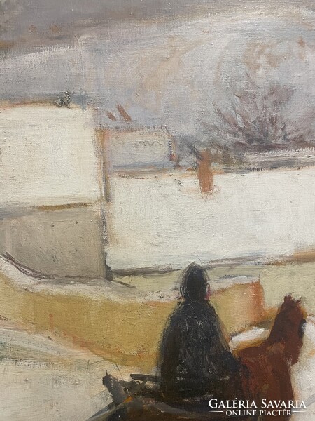 Balogh Ervin (1925-2020) 69x83 cm EREDETI olajfestménye
