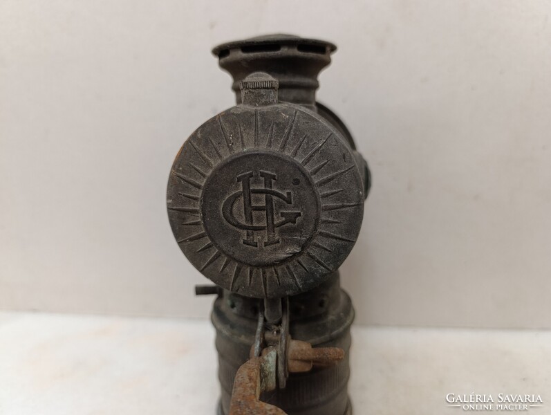 Antik bicikli lámpa Alte Fahrradlampe Bicycle Lamp karbid kerékpár gyűjtemény felújítandó 835 1568