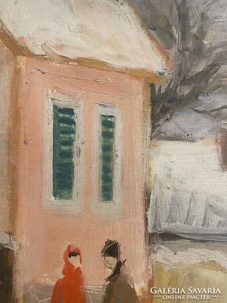 Balogh Ervin (1925-2020) 69x83 cm EREDETI olajfestménye