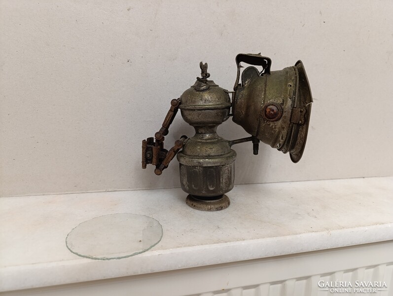 Antik bicikli lámpa Alte Fahrradlampe Bicycle Lamp karbid kerékpár gyűjtemény felújítandó 836 1569