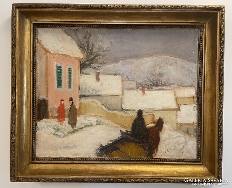 Balogh Ervin (1925-2020) 69x83 cm EREDETI olajfestménye