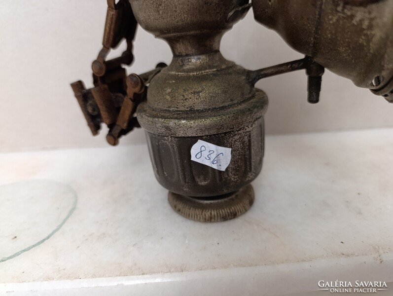 Antik bicikli lámpa Alte Fahrradlampe Bicycle Lamp karbid kerékpár gyűjtemény felújítandó 836 1569