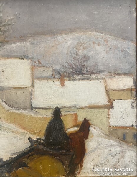Balogh Ervin (1925-2020) 69x83 cm EREDETI olajfestménye