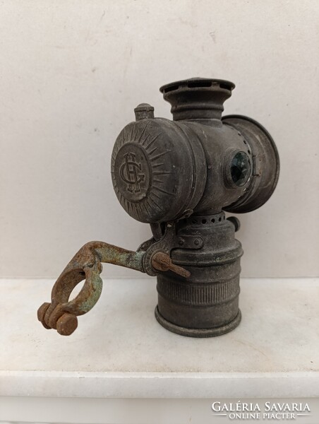 Antik bicikli lámpa Alte Fahrradlampe Bicycle Lamp karbid kerékpár gyűjtemény felújítandó 835 1568