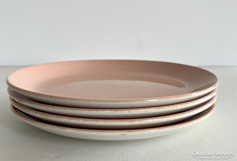 Retro, vintage 4db Kispest Gránit lapostányér, tányér