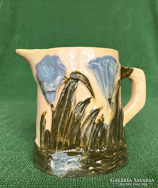 Petúniás kerámia kiöntő 1900 körül!