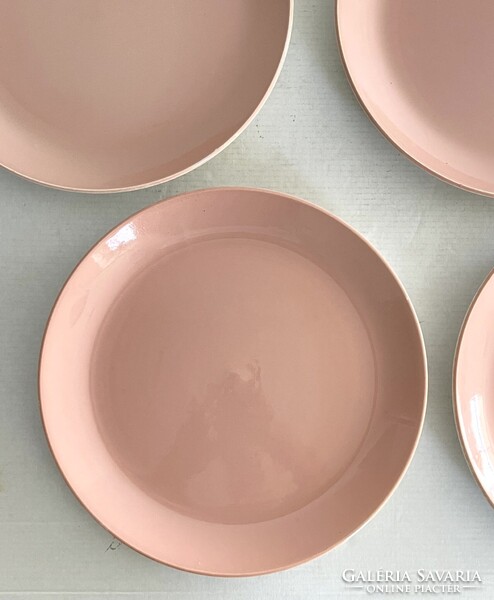 Retro, vintage 4db Kispest Gránit lapostányér, tányér