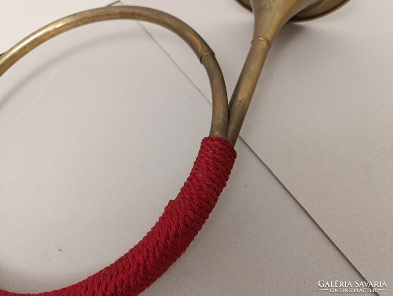 Antik trombita sárgaréz réz rézfúvós hangszer katona militari 890 1598