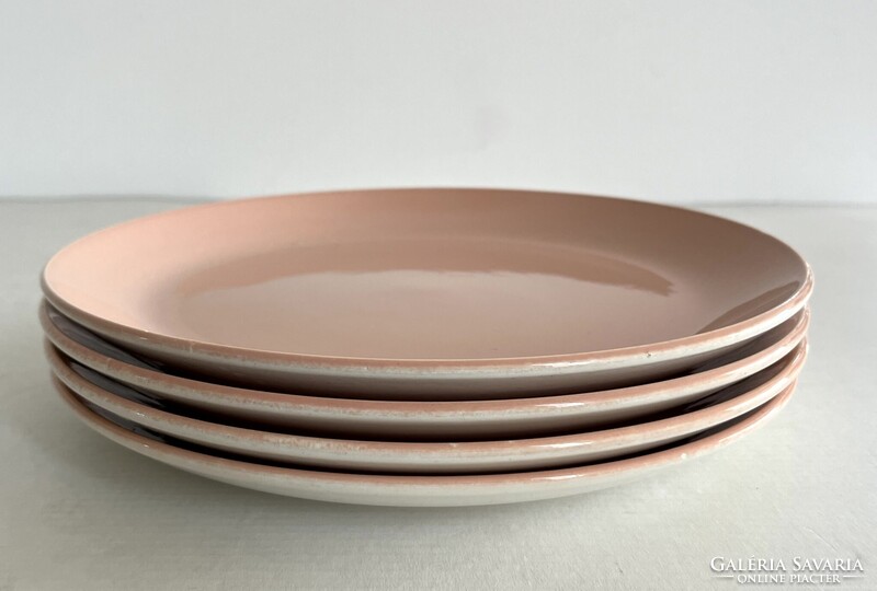 Retro, vintage 4db Kispest Gránit lapostányér, tányér