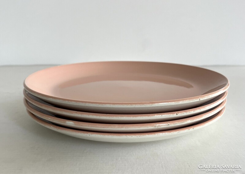 Retro, vintage 4db Kispest Gránit lapostányér, tányér