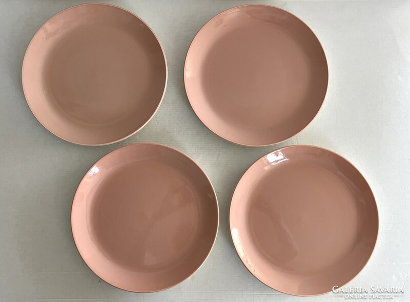 Retro, vintage 4db Kispest Gránit lapostányér, tányér