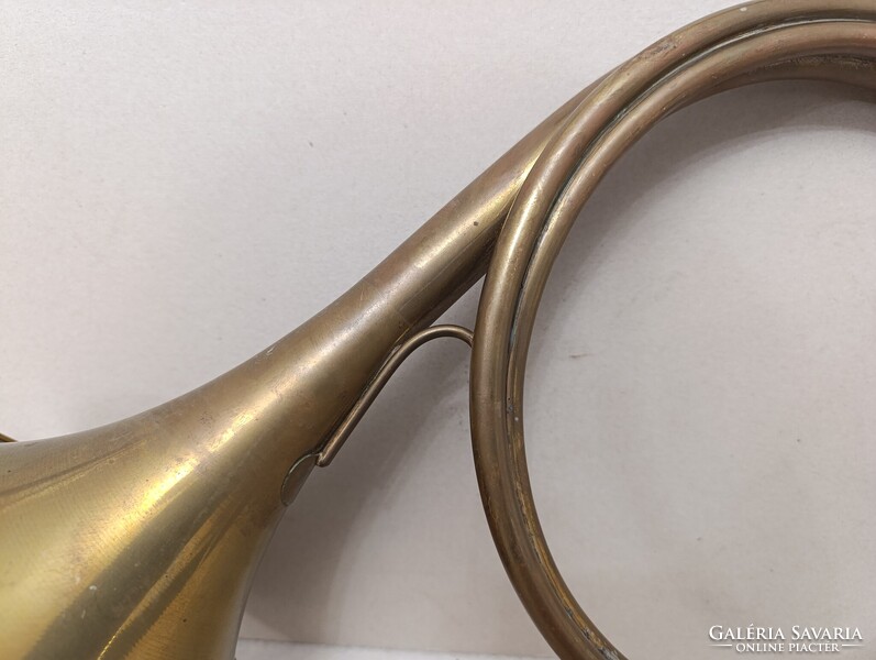 Antik trombita sárgaréz réz rézfúvós hangszer katona militari 888 1597