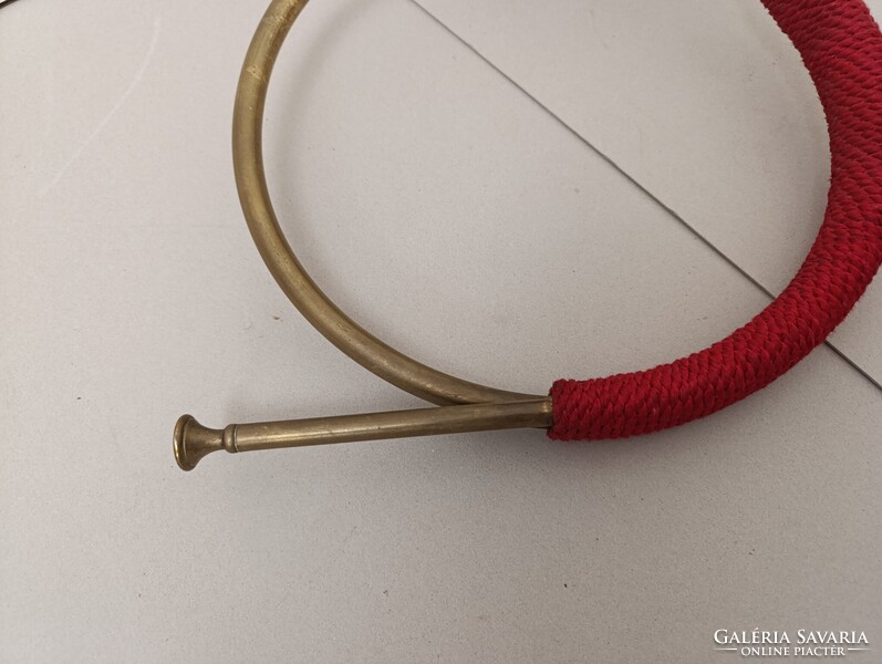 Antik trombita sárgaréz réz rézfúvós hangszer katona militari 890 1598