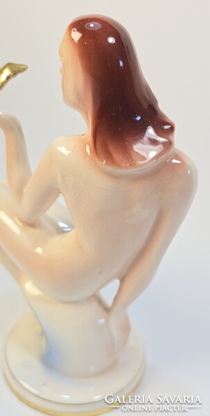 Lonkay Antal - nagyon ritka art deco porcelán figura  / Drasche - Kolibri