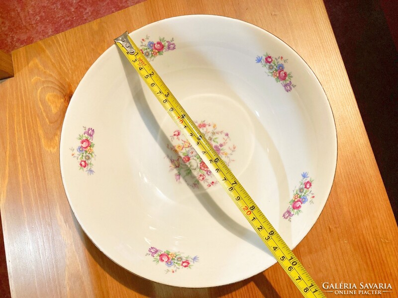 M&Z - Moritz Zdekauer - Csehszlovák - Porcelán kínáló tál - Virág mintás