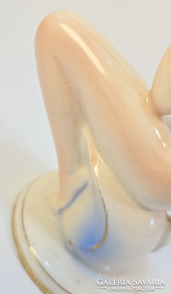 Lonkay Antal - nagyon ritka art deco porcelán figura  / Drasche - Kolibri