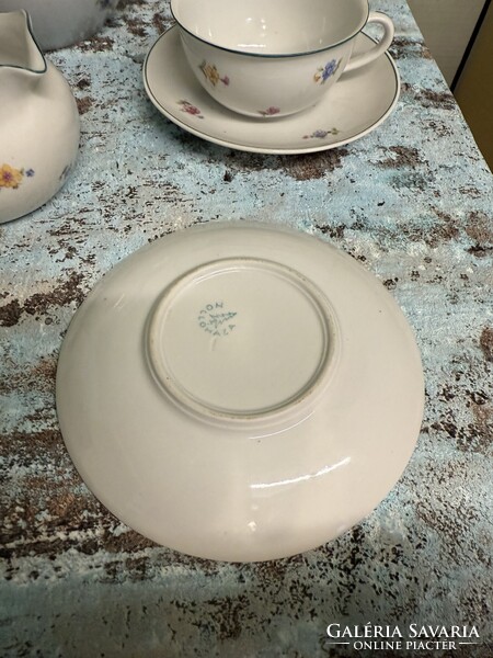 Hollóházi Régi Porcelán Teáskészlet A140