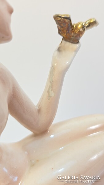 Lonkay Antal - nagyon ritka art deco porcelán figura  / Drasche - Kolibri