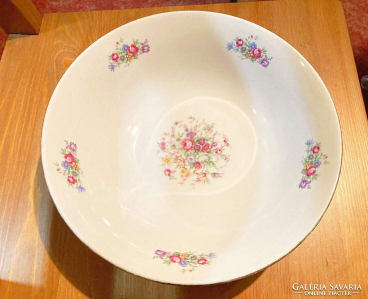 M&Z - Moritz Zdekauer - Csehszlovák - Porcelán kínáló tál - Virág mintás
