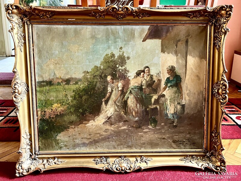 ÁCS ÁGOSTON TERE-FERE Tisztítás után 60x80cm