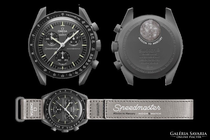 OMEGA karóra,Swatch Moonswatch Speedmaster óra + DOBOZ,összes modell,12 szín-bolygó