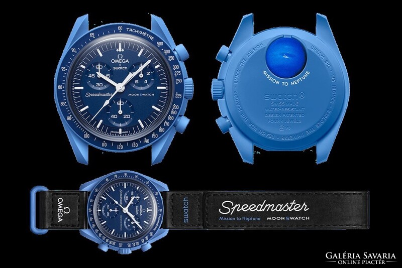 OMEGA karóra,Swatch Moonswatch Speedmaster óra + DOBOZ,összes modell,12 szín-bolygó