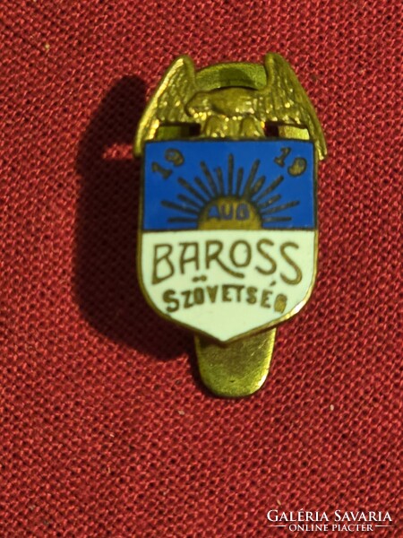 Baross Szövetség 1919 gomblyuk jelvény