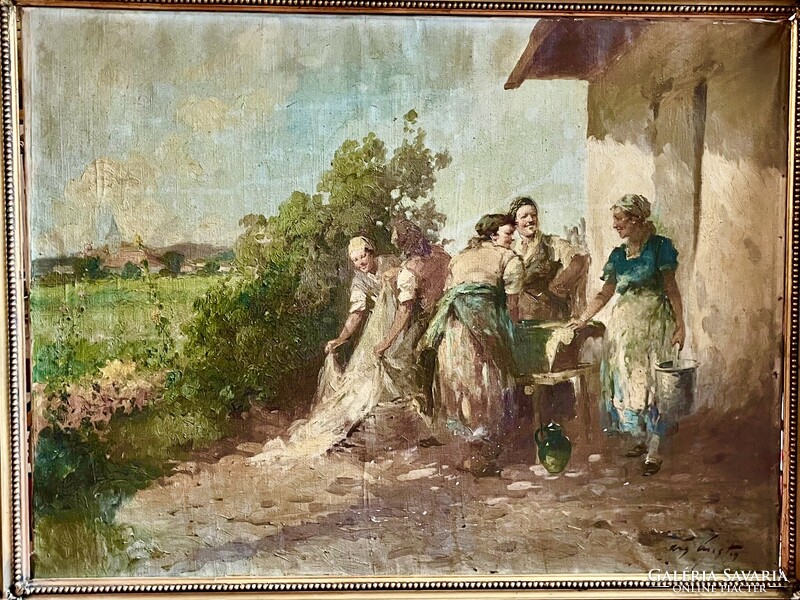 ÁCS ÁGOSTON TERE-FERE Tisztítás után 60x80cm