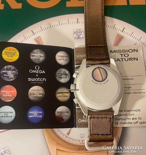 OMEGA karóra,Swatch Moonswatch Speedmaster óra + DOBOZ,összes modell,12 szín-bolygó