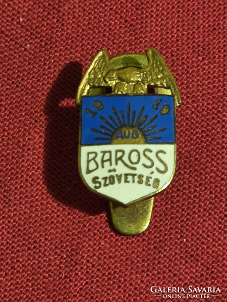 Baross Szövetség 1919 gomblyuk jelvény