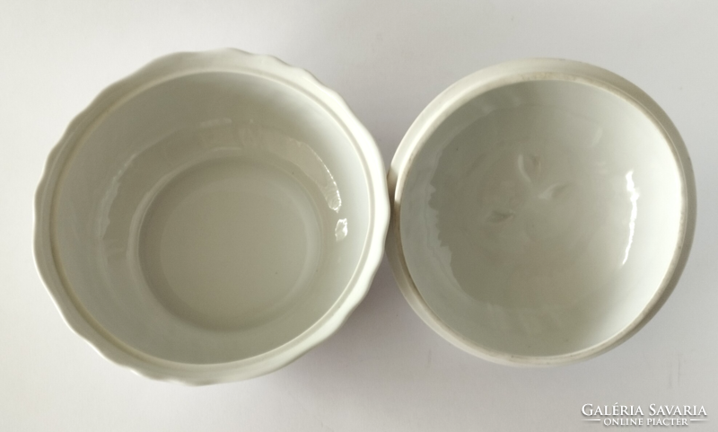 HOLLÓHÁZI PORCELÁN PANNÓNIA HAJNALKA MINTÁS NAGY BONBONIER,DOBOZ