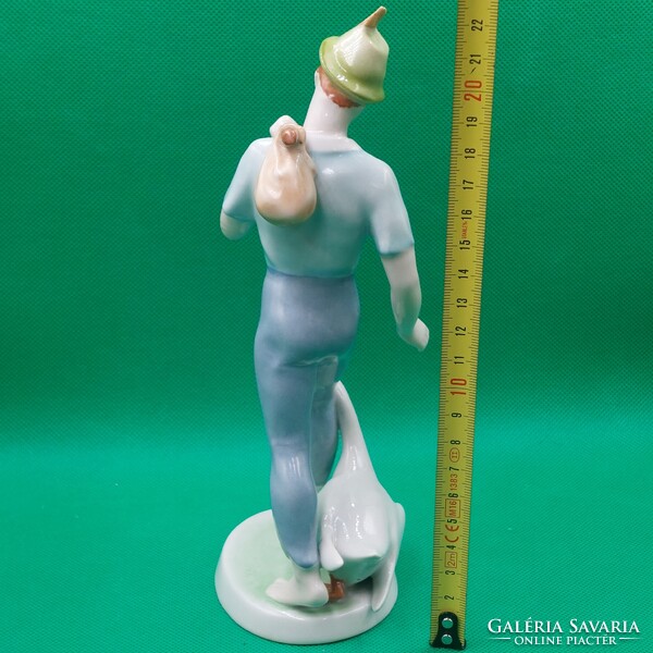 Retro Kőbányai/ Drasche  porcelán  Ludas Matyi, Ludas fiú  figura
