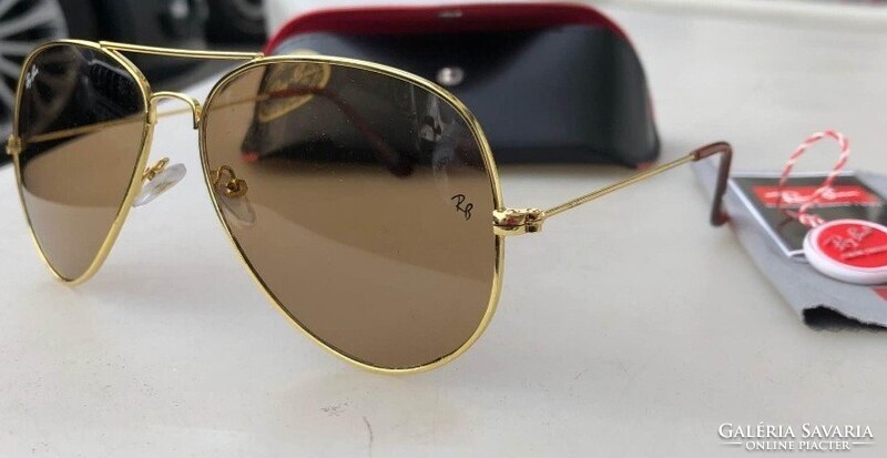RAY BAN AVIATOR NAPSZEMÜVEG TOKKAL, KENDŐVEL,ÚJ!
