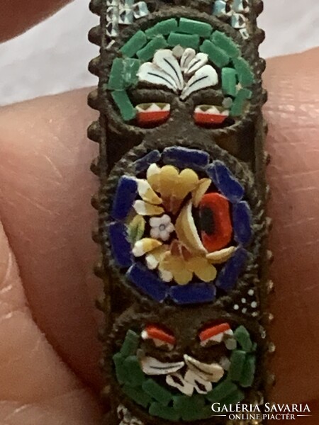 MILLEFIORI "MICROMOZAIK" karkötő-ajándék az 1900-as évekből Olaszországból