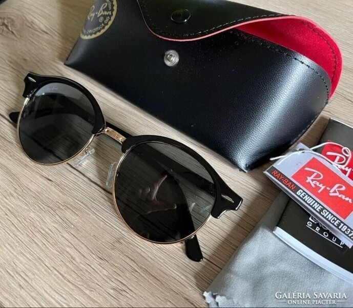 RAY BAN Clubround NAPSZEMÜVEG TOKKAL, KENDŐVEL,ÚJ!