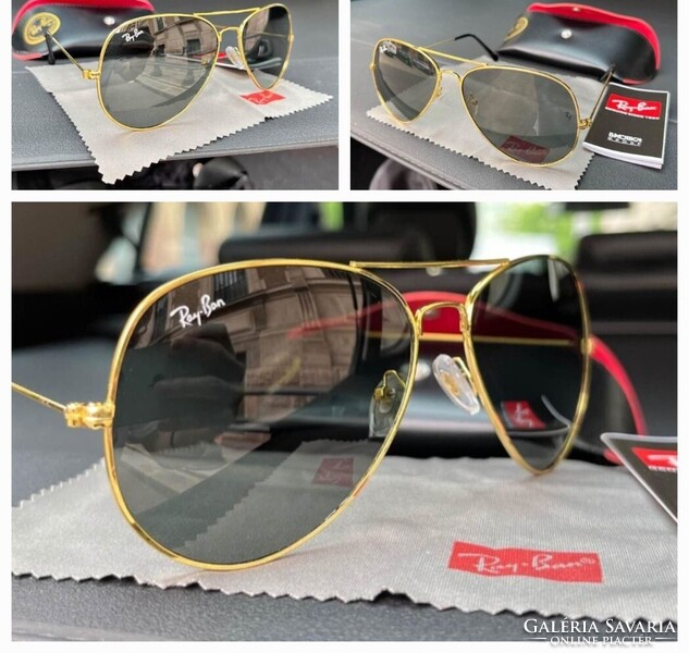 RAY BAN AVIATOR NAPSZEMÜVEG TOKKAL, KENDŐVEL,ÚJ!