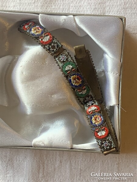 MILLEFIORI "MICROMOZAIK" karkötő-ajándék az 1900-as évekből Olaszországból