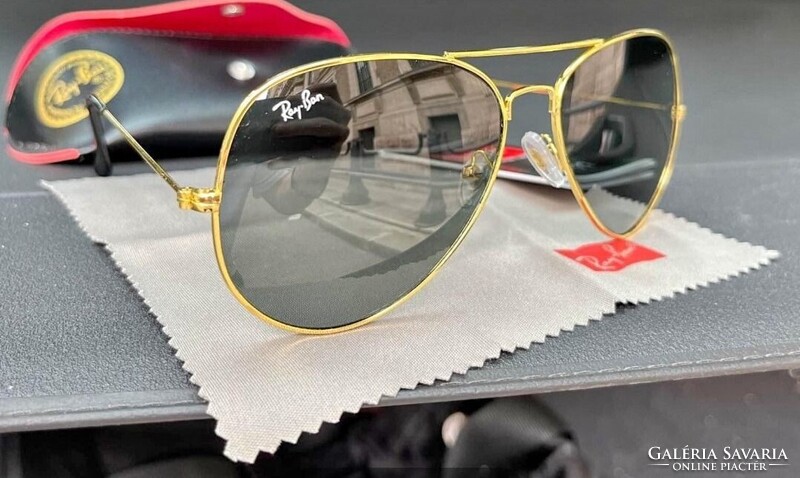 RAY BAN AVIATOR NAPSZEMÜVEG TOKKAL, KENDŐVEL,ÚJ!